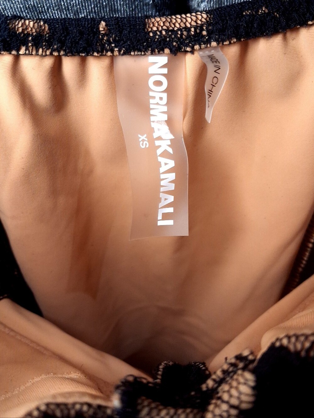 Norma Kamali Lace Bodysuit Swimsuit Mio XS Nylon spandex New - Picture 7 of 12